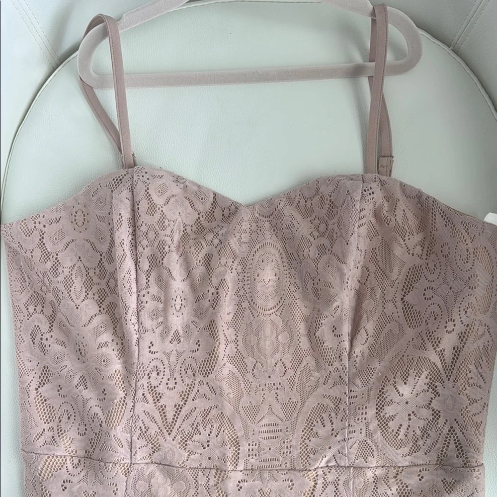 Dress The Population Elegant Pink Lace Dress